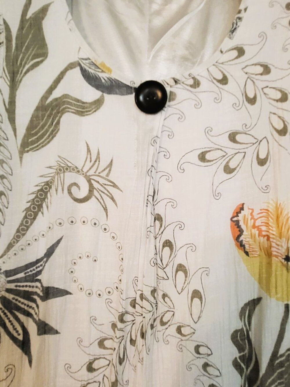 Unbranded Sleeveless crinkle White Floral Sundress  - Size Medium - Picture 5 of 10